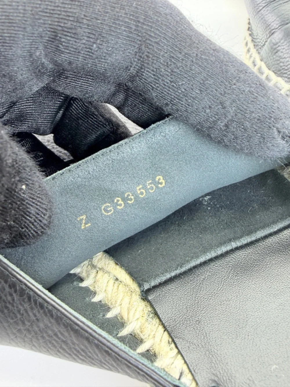 Chanel Goatskin CC Espadrille Mules 39 Black